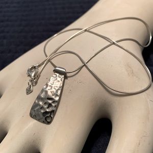 Silpada hammered sterling silver necklace
